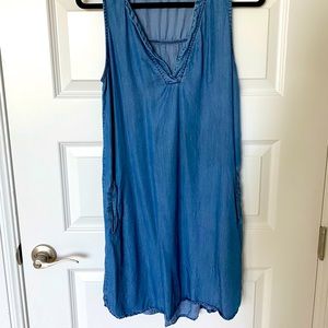 Chambray Shift Dress